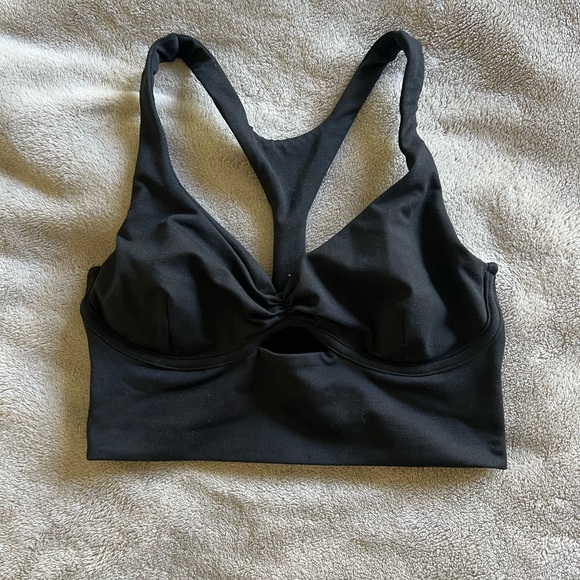 Bombshell Sportswear Black KEYHOLE BRALETTE Medium - Picture 2 of 5